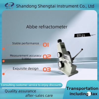 ND detection of refractive index of transparent and semi transparent liquid solids ST121 Abbe refractometer