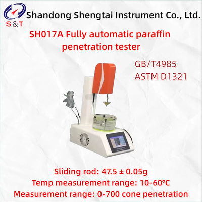 10-60 ℃ Fully Automatic Paraffin Penetration Tester ASTM D1321 Sliding Rod 47.5±0.05g