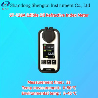 Edible Oil Refractive Index Meter Refractive Index 1.3330-1.5284 0.3ml Sample ST-138A