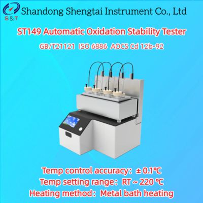 Automatic Oxidation Stability Tester PT100 Temp Sensor Tallow Vegetable Fat ISO 6886