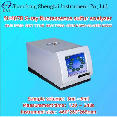 X-Ray Fluorescence Sulfur Analyzer Sample 5ml - 6ml Sulfur 0.0005% ～ 5% ASTM D4294