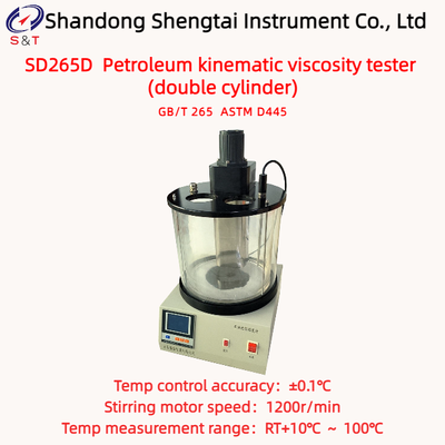 Double Cylinder Petroleum Kinematic Viscosity Tester RT+10℃ ～ 100℃ Speed 1200rpm ASTM D445