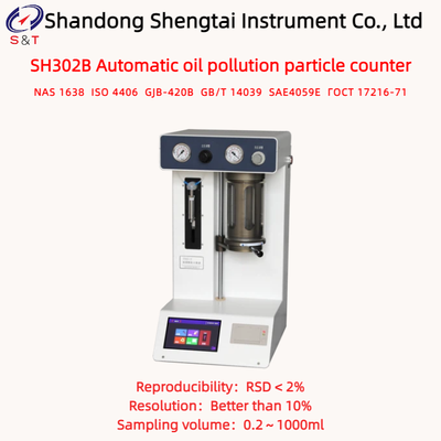 16 Channels Automatic Oil Pollution Particle Counter Sample 0.2～1000ml ISO 4406