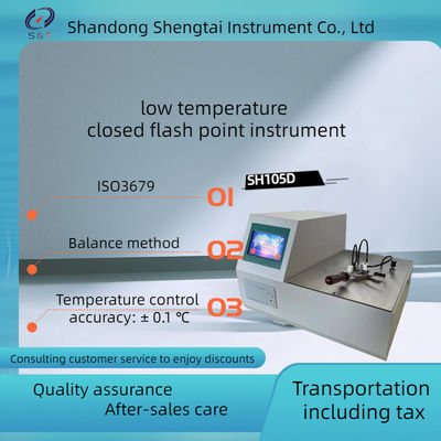 Low Temperature Closed Cup Flash Point Tester of Gasoline balance method SH105D