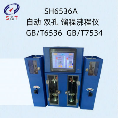 Destilação automática Tester de intervalo de ebulição 2 buracos ASTM D850