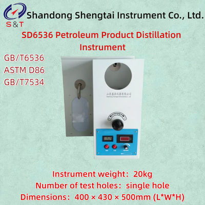 Instrumento de destilação de produtos petrolíferos ASTM D86 cilindro de medição de 100 ml de furo único