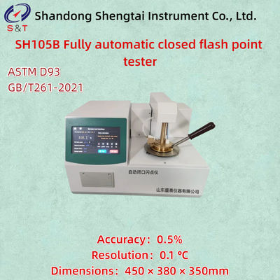Fully Automatic Closed Flash Point Tester ASTM D93 Transformer Room Temp ～ 370 ℃