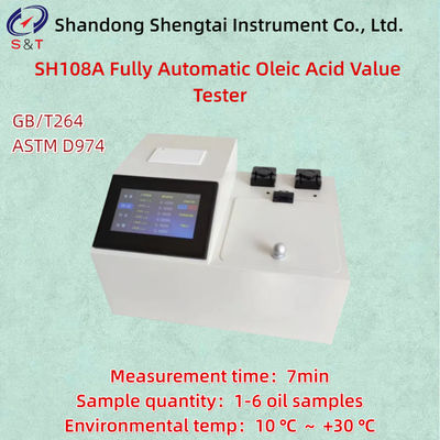 Teste de valor de ácido oleico totalmente automático ASTM D974 1-6 Precisão das amostras de óleo ± 0,005 mgKOH/G