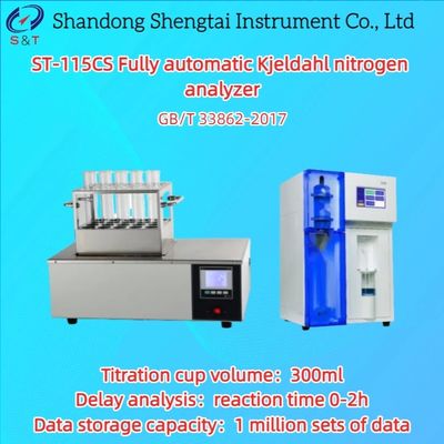 0.2μL/Step Automático Analisador de Kjeldahl Pumpão de Titração do Pulsão 0.1?? 240mgN GB/T 33862