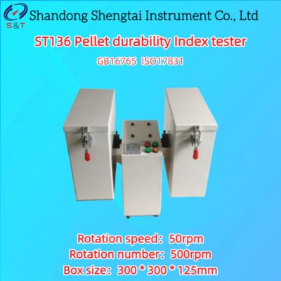 2 Sample Boxs Feed Pellet Durability Index Tester Speed 50r/Min 120W ISO17831