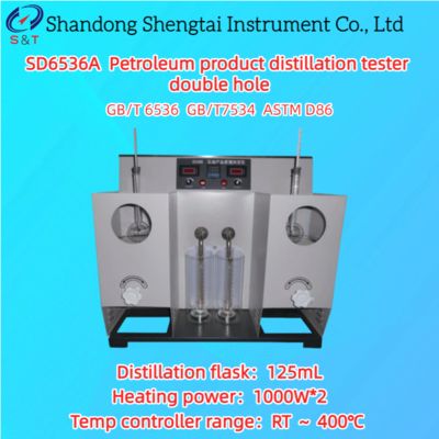 Testador de Destilação de Gasolina RT ～ 400℃ Furos Duplos Visor Digital LED ASTM D86