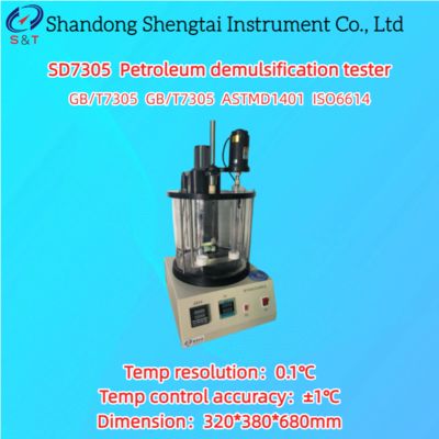 Petroleum Demulsification Tester RT - 100℃ Digital Display 1500±15r/Min ASTM D1401
