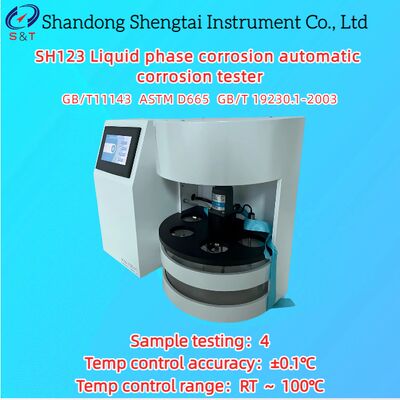 Testador Automático de Corrosão em Fase Líquida RT ~ 100°C Sensor PT100 ASTM D665
