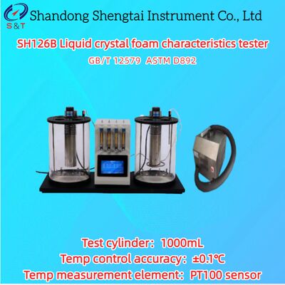 2 Teste de características de espuma de cristal líquido de banheira de banho 5    100 °C PT100 Sensor ASTM D892
