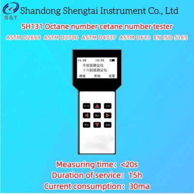 Testador de número de octano de gasolina e número de cetano de diesel CN 20 - 100 Medição <20s ASTM D2699