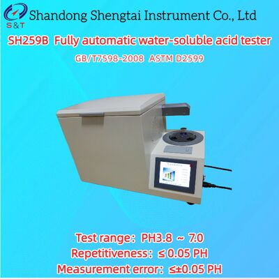 Teste de ácido hidrossolúvel totalmente automático PH3.8  7.0 Método colorimétrico ASTM D2599
