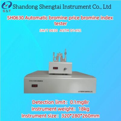 Teste automático de índice de bromo preço de bromo preço de bromo 0,1 GBr ~ 500 GBr / 100g óleo ASTM D1492