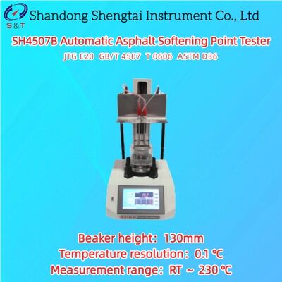 2 Holes Automatic Asphalt Softening Point Tester RT ～ 230 ℃ Global Method ASTM D36