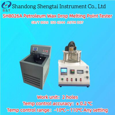 Testador de Ponto de Fusão de Gota de Óleo de Pedra e Petróleo com 2 Furos -10℃～110℃ ASTM D87