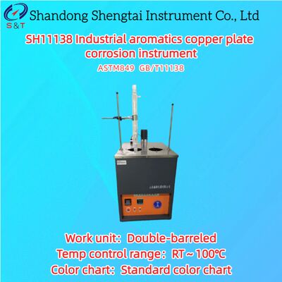 Instrumento de corrosão de chapas de cobre de aromas industriais de duplo barril RT ¥ 100°C ASTM D849