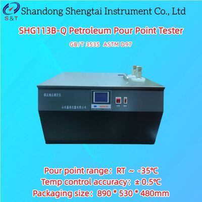 2 buracos Teste de ponto de vazão de petróleo RT  −50°C Ponto de vazão RT  −35°C Banho metálico ASTM D97