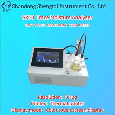 Medição do analisador de traços de umidade 0,00001%   100% Impressora térmica ASTM D1533