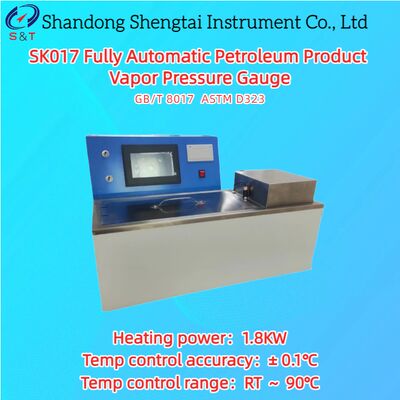 Medidor de pressão de vapores de produtos petrolíferos totalmente automático RT ± 90°C constante 37,8°C ASTM D323