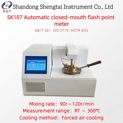Automatic Closed-Mouth Flash Point Meter RT ～ 300℃ Mixing 90r～120r/Min ASTM D93
