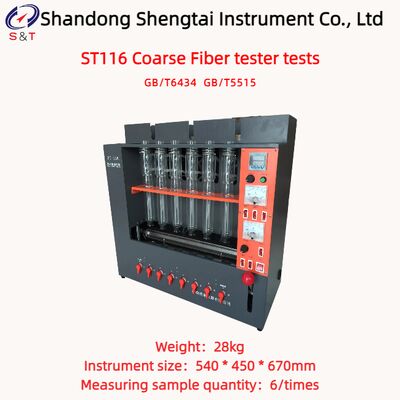 6 Unidades de Trabalho Testador de Fibra Grossa Testes 990min Teste Digestão Ácido-Base GB/T 6434