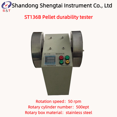 2 Holes Feed Pellet Durability Tester Rotation Speed 50rpm Stainless Steel ST136B