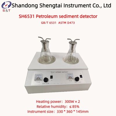 Analisador de Sedimentos de Óleo para Produtos de Petróleo ASTM D473 Estrutura Dupla Aquecimento 300W × 2