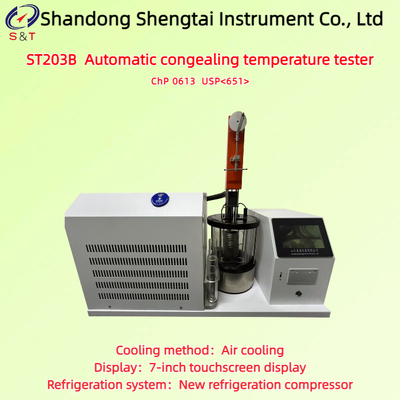 Analisador de Ponto de Congelamento de Polietileno Glicol -30℃ a +80℃ Resfriamento a Ar USP 41 651