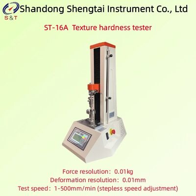 Tester de dureza da textura Velocidade de ensaio 1 - 500 mm/min Dureza dos grãos para alimentação dos grânulos Display LCD ST-16A