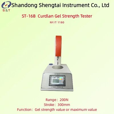 Medidor de Resistência de Gel de Curdlan Mede Painel de Controle de PVC de 200N Velocidade de Teste 0,5 ~ 500mm/Min GB 28304