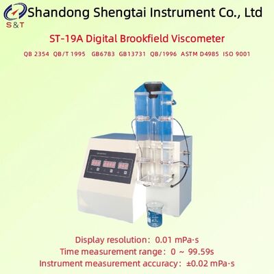 Gelatina Industrial Teste de viscometria digital Brookfield 0 9.99 MPa.S RT 70°C ASTM D4985