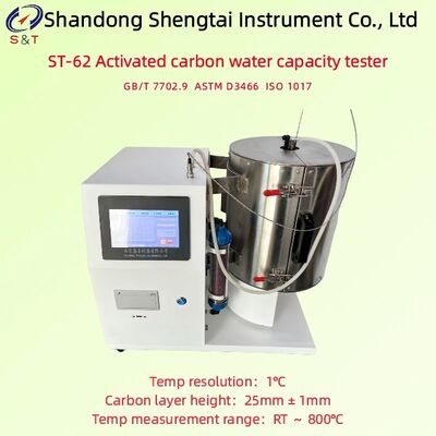 Analisador de Capacidade de Água de Carvão Ativado RT ~ 800℃ Altura da Camada de Carbono 25 ± 1mm ASTM D3466